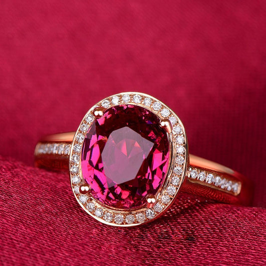 Original Red Crystal Ruby Gemstones Diamonds Rings (12.5 Ct)