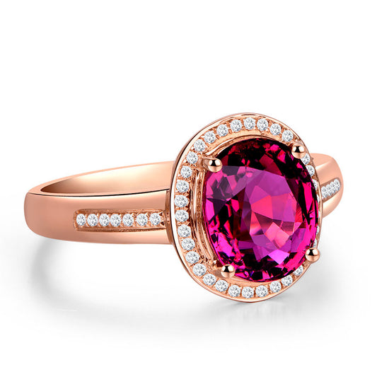 Original Red Crystal Ruby Gemstones Diamonds Rings (12.5 Ct)