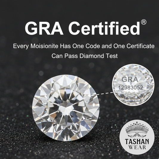 GRA Moissanite Diamonds with Certificate