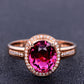 Original Red Crystal Ruby Gemstones Diamonds Rings (12.5 Ct)