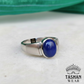 NATURAL LAPIS LAZULI-LAJWARD- 14.55 CARAT SILVER RING