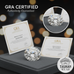 GRA Moissanite Diamonds with Certificate