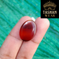 NATURAL BLACK/RED YEMENI AQEEQ SILVER RING 12.81GM – SIZE ALL