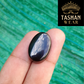 NATURAL BLACK/RED YEMENI AQEEQ SILVER RING 12.81GM – SIZE ALL