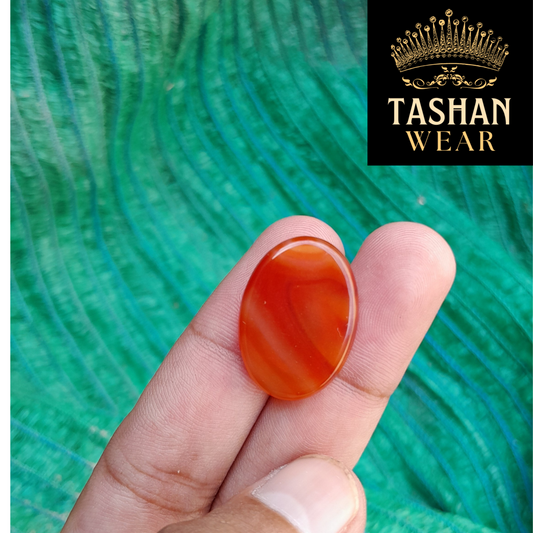 NATURAL SULEMANI AQEEQ STONE 14.85 CARAT