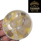 NATURAL WHITE MUH E NAJAF STONE – RUTILE QUARTZ – 18.90 CARAT PURE SILVER RING SIZE ALL